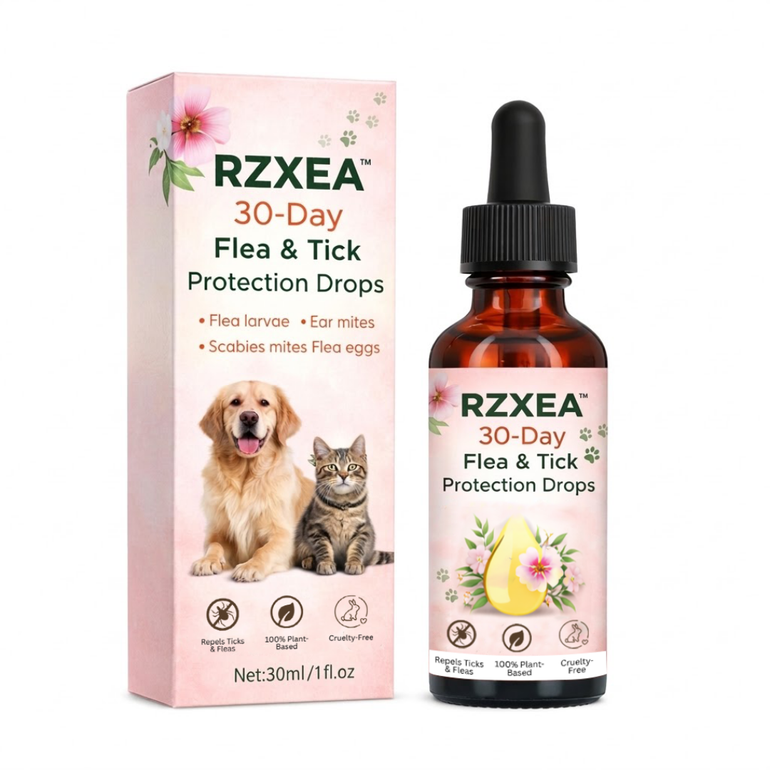 🛡 Shield Your Pup from Fleas & Ticks | RZXEA™ 30-Day Flea & Tick Protection Drops
