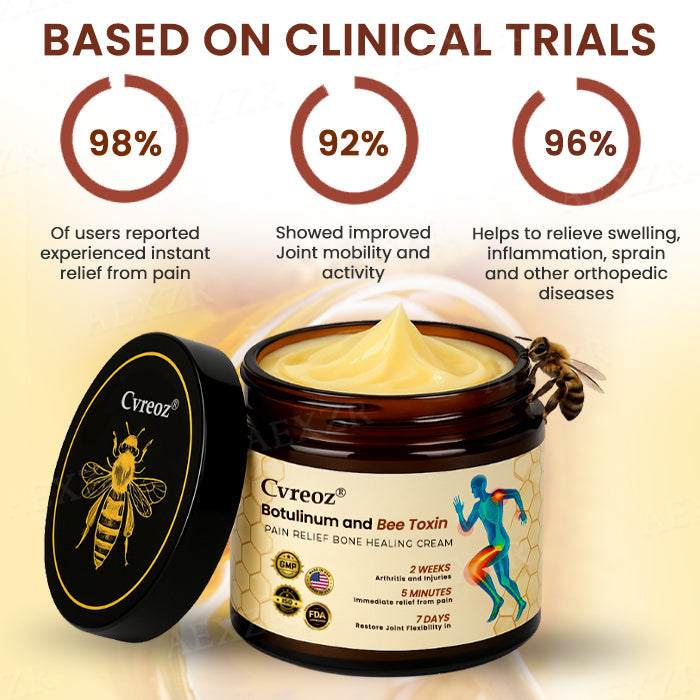 Only 10 pieces left đCvreozÂŽ Botulinum and Bee Toxin Pain Relief Bone Healing Cream