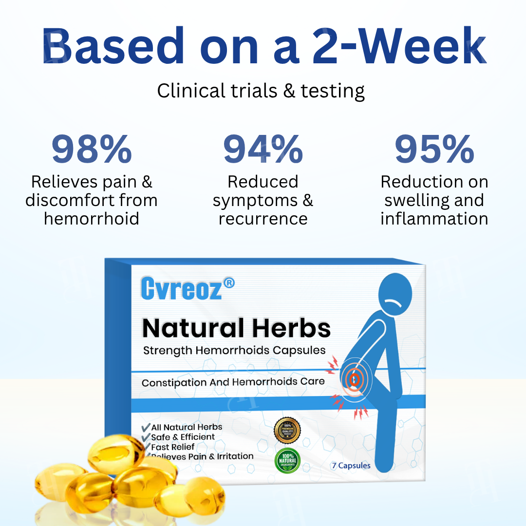 Cvreoz® Natural Herbs Strength Hemorrhoids Capsules✨EFFECTIVE WITHIN 5–7 DAYS! 🚀