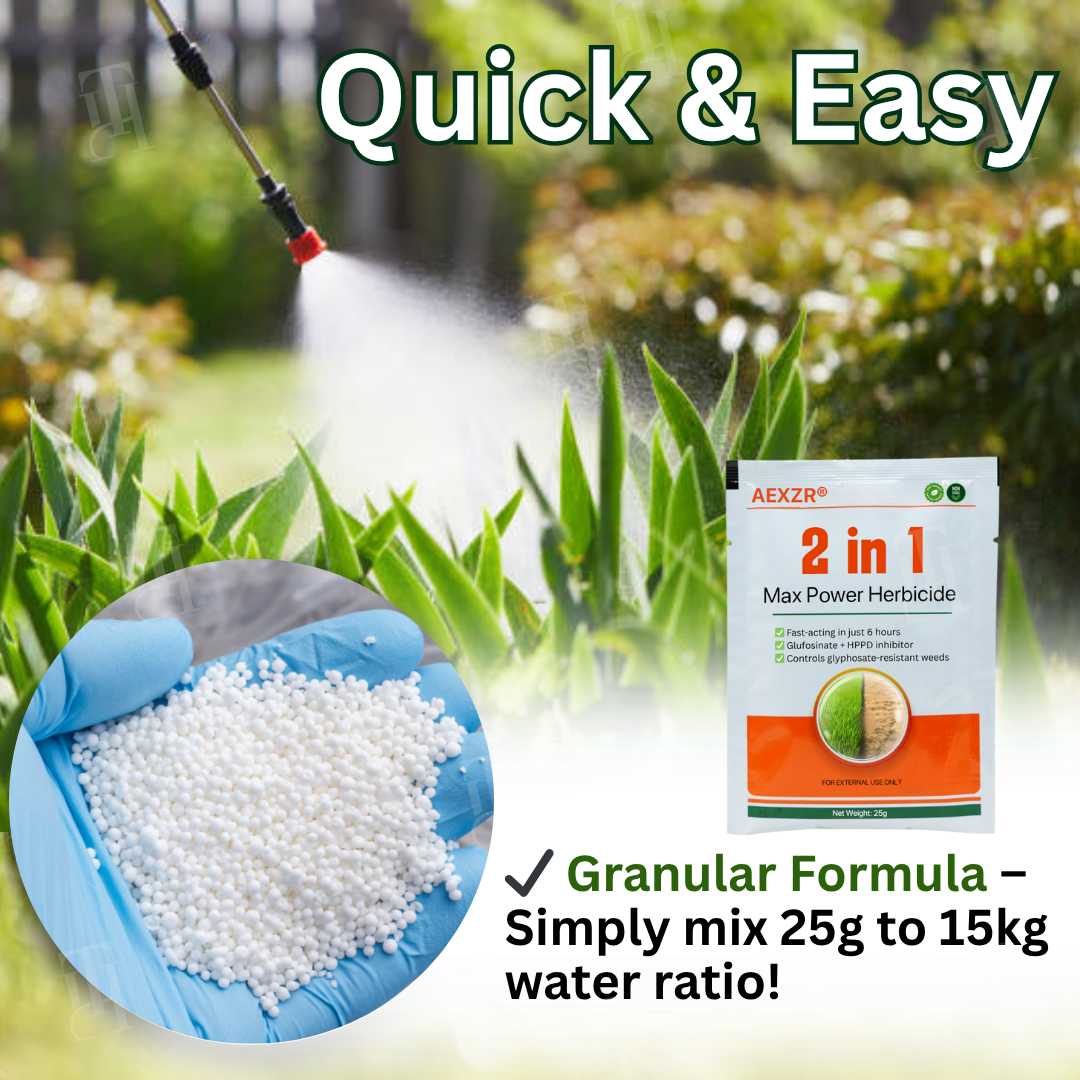AEXZRยฎ 2 in 1 Max Power Herbicideโ
๐๐ฎ๐ข๐๐ค, ๐๐๐๐๐๐ญ๐ข๐ฏ๐ ๐๐ง๐ ๐ง๐จ๐ง-๐ญ๐จ๐ฑ๐ข๐โ