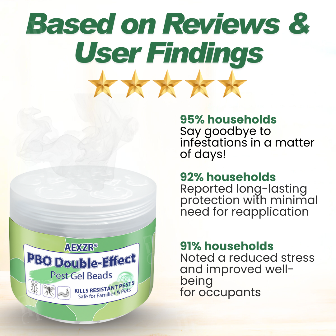 🏆Official Store | 🪳 Effectively Kills Resistant Pests 🪳 AEXZR® PBO Double-Effect Pest Gel Beads