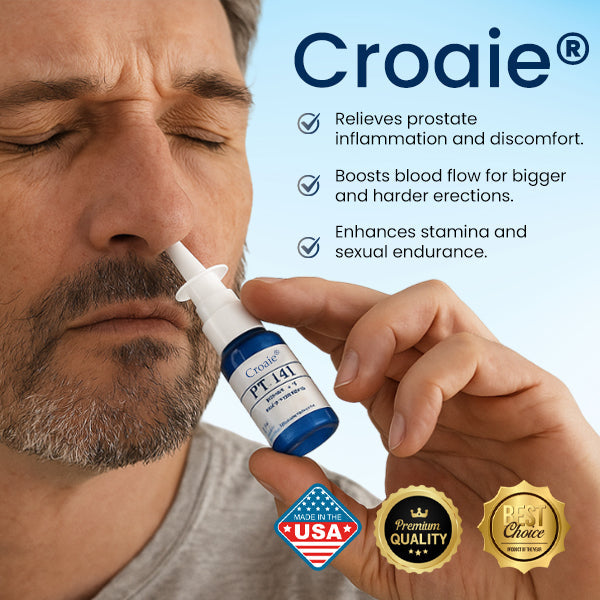 Croaieยฎ PT-141 Prostate Nasal Spray๐๐๐๐ก๐ข๐๐ฏ๐ ๐๐ซ๐จ๐ฌ๐ญ๐๐ญ๐ ๐๐๐๐ฅ๐ญ๐ก ๐ข๐ง ๐๐๐ฒ๐ฌ!๐