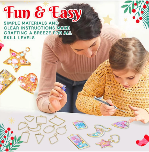🏆Official Store | 🎨Unleash Creativity 🎨AEXZR® DIY Resin Pendant Kits For Child