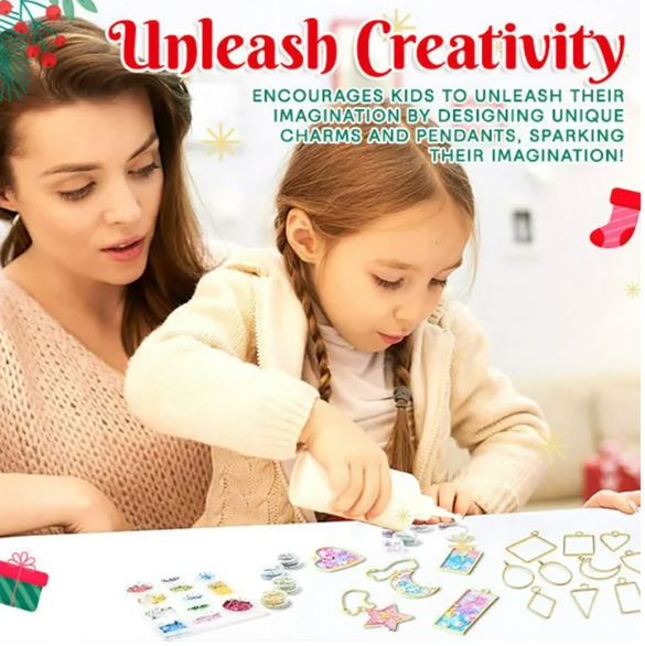 🏆Official Store | 🎨Unleash Creativity 🎨AEXZR® DIY Resin Pendant Kits For Child