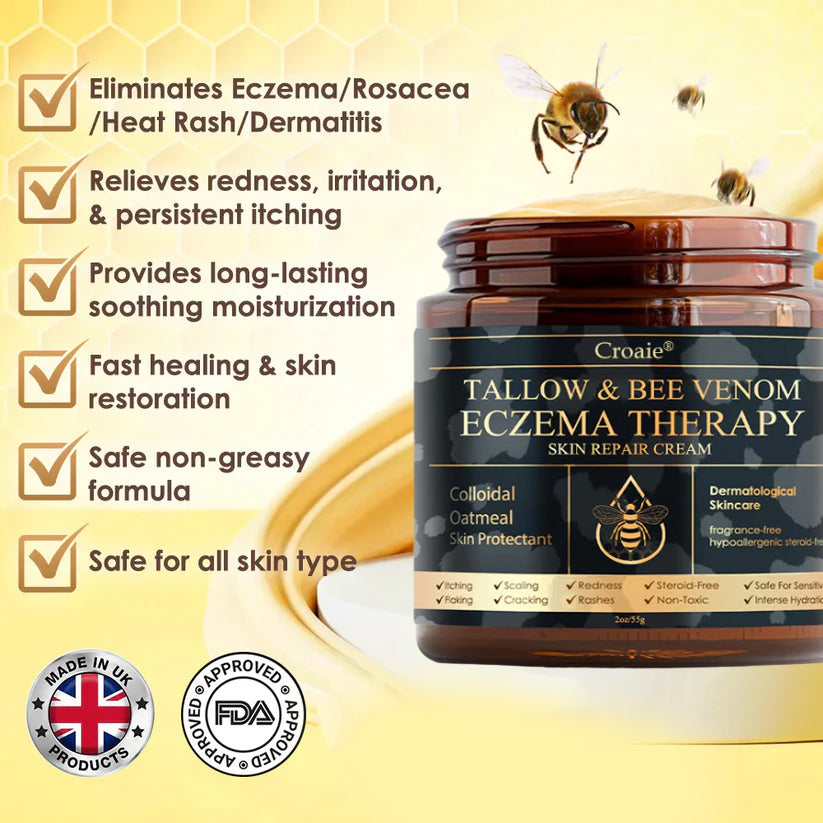 Croaieยฎ Tallow & Bee venom Eczema Theraphy โจ ๐๐๐๐๐๐ญ๐ข๐ฏ๐ ๐๐๐ฅ๐ข๐๐ ๐๐ซ๐จ๐ฆ ๐๐๐ณ๐๐ฆ๐ ๐ข๐ง ๐๐ฎ๐ฌ๐ญ ๐ ๐๐๐ฒ๐ฌ! โจ