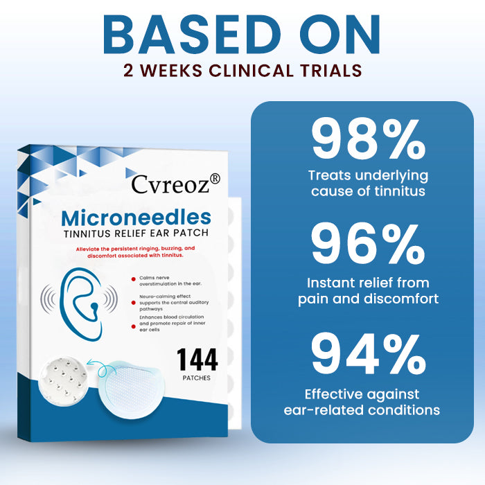 Limited Time Offer🚨Cvreoz® Microneedles Tinnitus Relief Ear Patch - Only 50 in stock available!