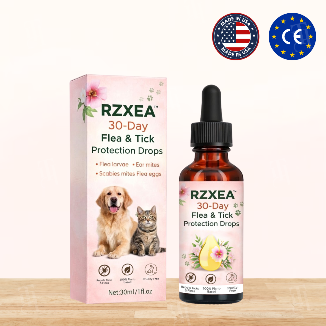 🛡 Shield Your Pup from Fleas & Ticks | RZXEA™ 30-Day Flea & Tick Protection Drops