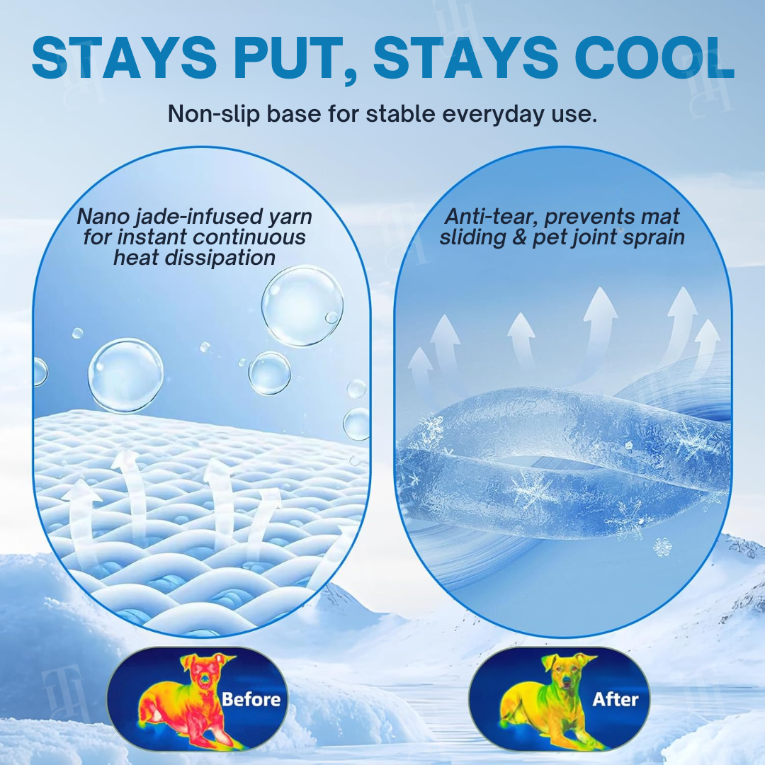 🔥Official Store | AEXZR® Advanced Ortho-Cool Pet Mat | Thermochromic Safe Cooling Pad