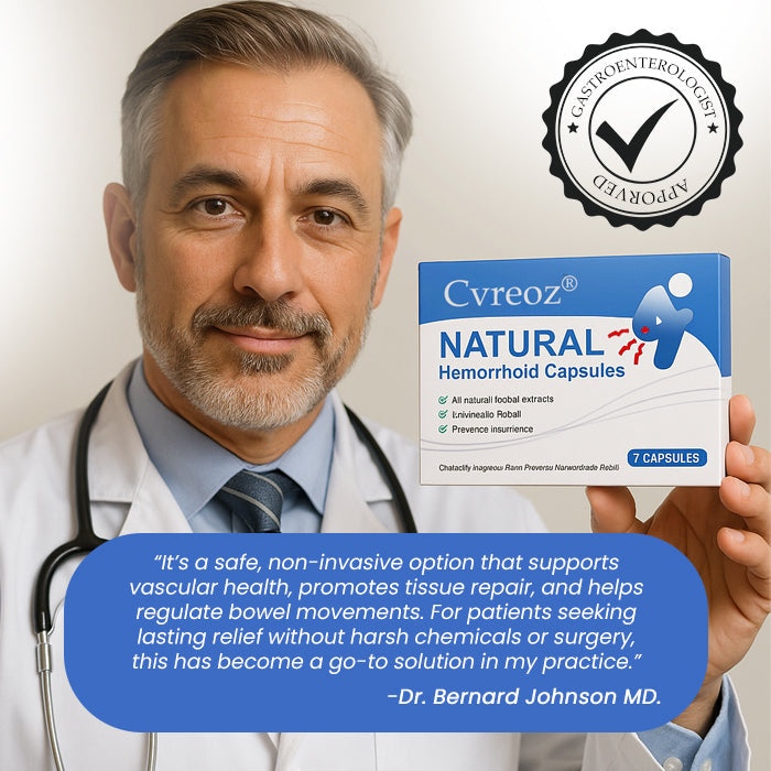 🔥Only 10 Discounts Remaining! 🔥Cvreoz® Natural Hemorrhoid Capsules