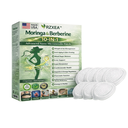 Official Store |🩹 RZXEA™ Moringa & Berberine NAD+ 10-in-1 Nano Microneedle Patch (𝐉𝐮𝐬𝐭 𝐨𝐧𝐜𝐞 𝐚 𝐝𝐚𝐲, 𝐯𝐢𝐬𝐢𝐛𝐥𝐞 𝐜𝐡𝐚𝐧𝐠𝐞𝐬 𝐢𝐧 𝟕 𝑫𝐚𝐲𝐬） ✅ 𝐅𝐨𝐫 𝐎𝐛𝐞𝐬𝐢𝐭𝐲, 𝙇𝙊𝙊𝙎𝗘 𝗦𝗞𝗜𝗡,𝐝𝐢𝐚𝐛𝐞𝐭𝙚𝙨, 𝐬𝐥𝐞𝐞𝐏 𝐚𝐩𝐧𝐞𝐚, 𝐣𝐨𝐢𝐧𝐭 𝐢𝐬𝐬𝐮𝙚𝙨, 𝐚𝐧𝐝 𝐦𝐨𝐫𝐞 🌻