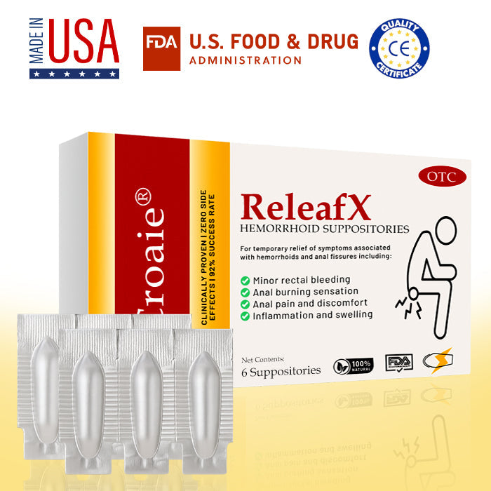 Croaie® ReleafX Hemorrhoid Suppositories