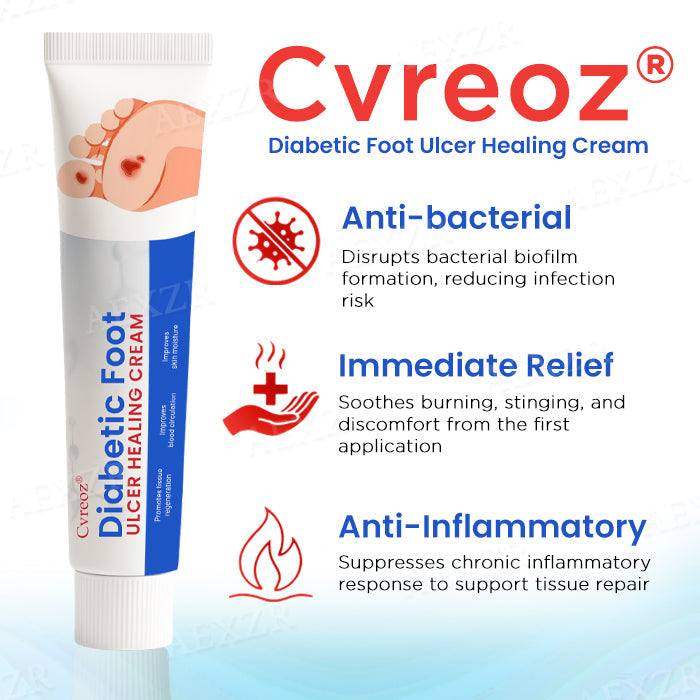 Limited Time Discount⏳Cvreoz® Diabetic Foot Ulcer Healing Cream