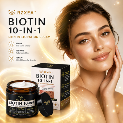 🏷️ EXCLUSIVE DEAL! 50% OFF | RZXEA™ Biotin 10-in-1 Skin Restoration Cream