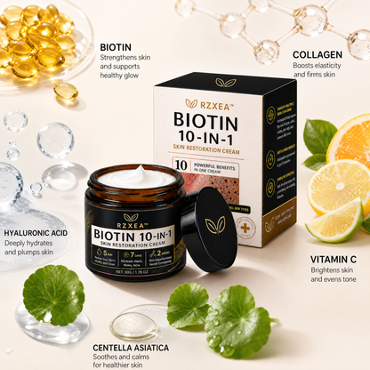 🏷️ EXCLUSIVE DEAL! 50% OFF | RZXEA™ Biotin 10-in-1 Skin Restoration Cream