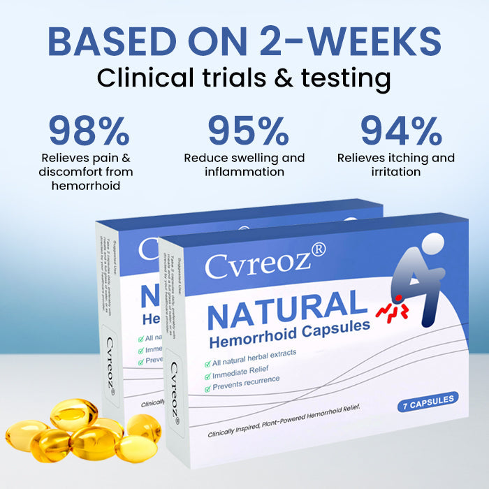 🔥Only 10 Discounts Remaining! 🔥Cvreoz® Natural Hemorrhoid Capsules