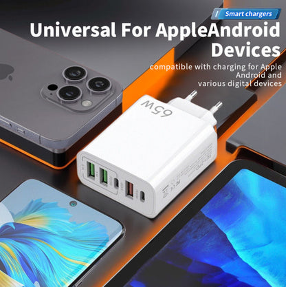 Limited Time Offer🚨 NOWORDUP® GaN 65W Intelligent Charger (3*USB-C +2*PD Type C) - Only 50 in stock available!