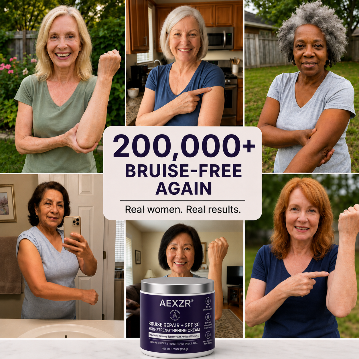 AEXZR® Bruise Repair + SPF 30 Skin-Strengthening Cream