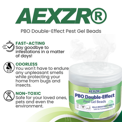 🏆Official Store | 🪳 Effectively Kills Resistant Pests 🪳 AEXZR® PBO Double-Effect Pest Gel Beads