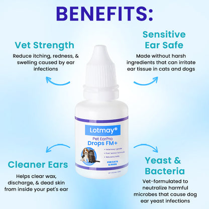 🏷️ EXCLUSIVE DEAL! 68% OFF - Lotmay® Pet EarPro Drops FM+