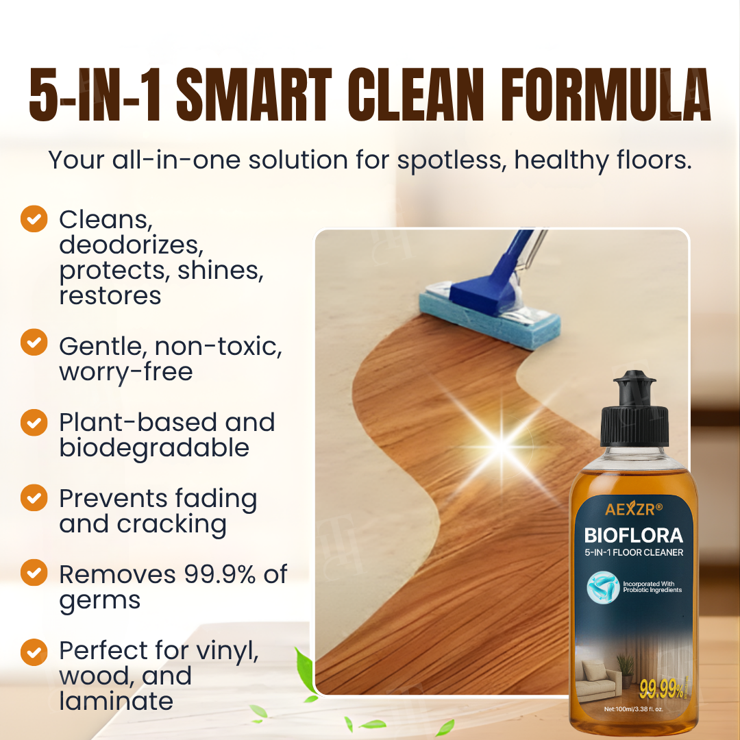 🏷️ EXCLUSIVE DEAL! 40% OFF - AEXZR® BioFlora 5-in-1 Floor Cleaner