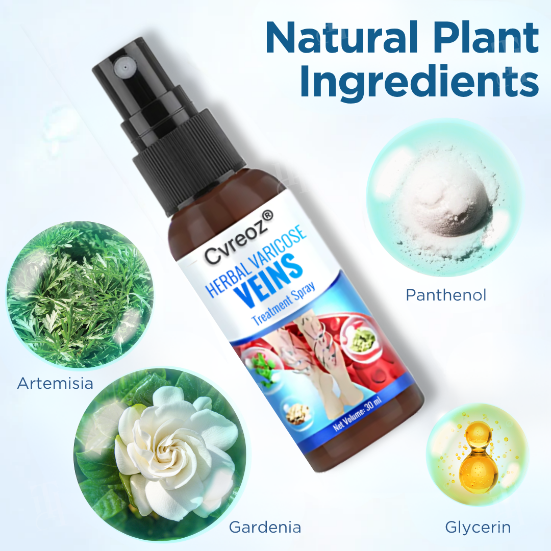 Cvreoz® Herbal Varicose Veins Treatment Spray ✅ Clinically proven to eliminate varicose veins in just 7 days!