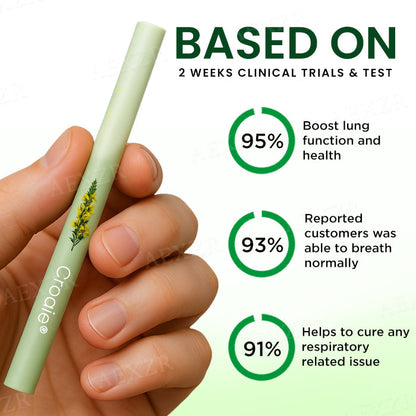 Croaie® Mullein Purifying Lung Stick✅ 𝐂𝐥𝐞𝐚𝐫𝐬 𝐦𝐮𝐜𝐮𝐬, 𝘽𝐫𝐞𝐚𝐭𝐡𝐞𝐬 𝐞𝐚𝐬𝐢𝐥𝐲
