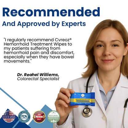 Cvreoz® Hemorrhoid Treatment Wipes