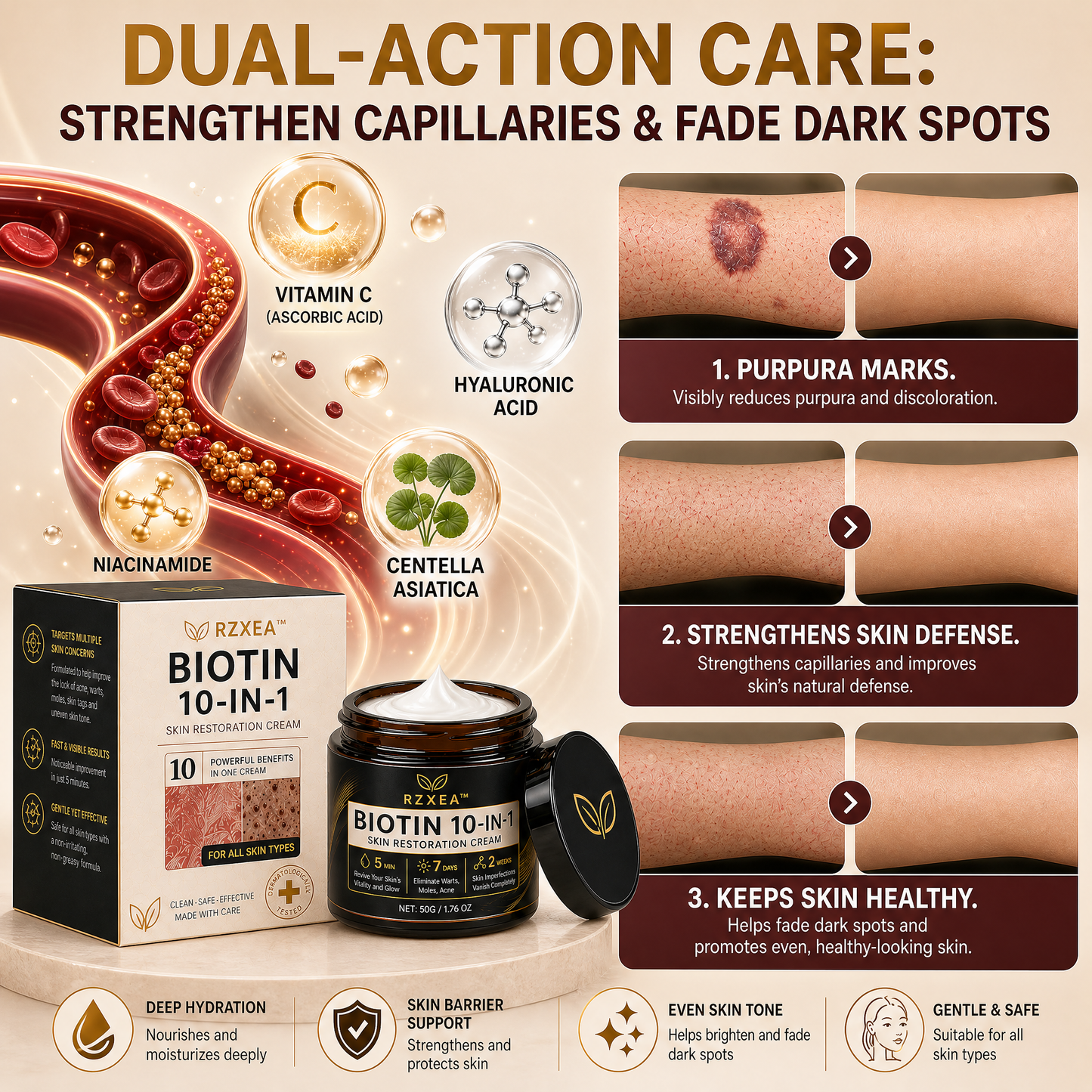 🏷️ EXCLUSIVE DEAL! 50% OFF | RZXEA™ Biotin 10-in-1 Skin Restoration Cream