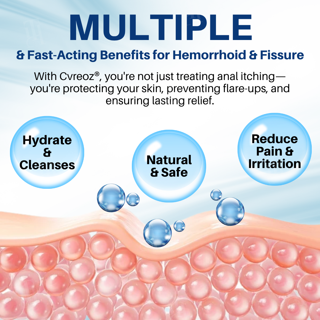 Cvreoz® Hemorrhoid & Fissure Cream✨𝟑𝟎-𝐌𝐢𝐧𝐮𝐭𝐞 𝐏𝐚𝐢𝐧 𝐑𝐞𝐥𝐢𝐞𝐟✨
