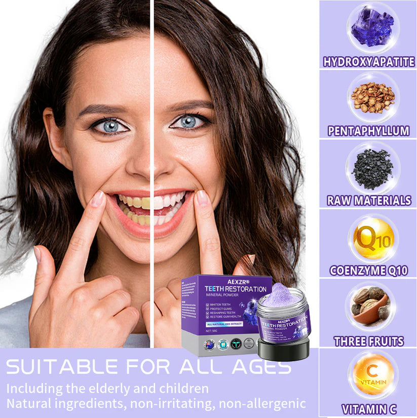 Limited Time Offer  🚨AEXZR® Teeth Restoration Mineral Powder  – Only 50 in stock available! Act Fast!