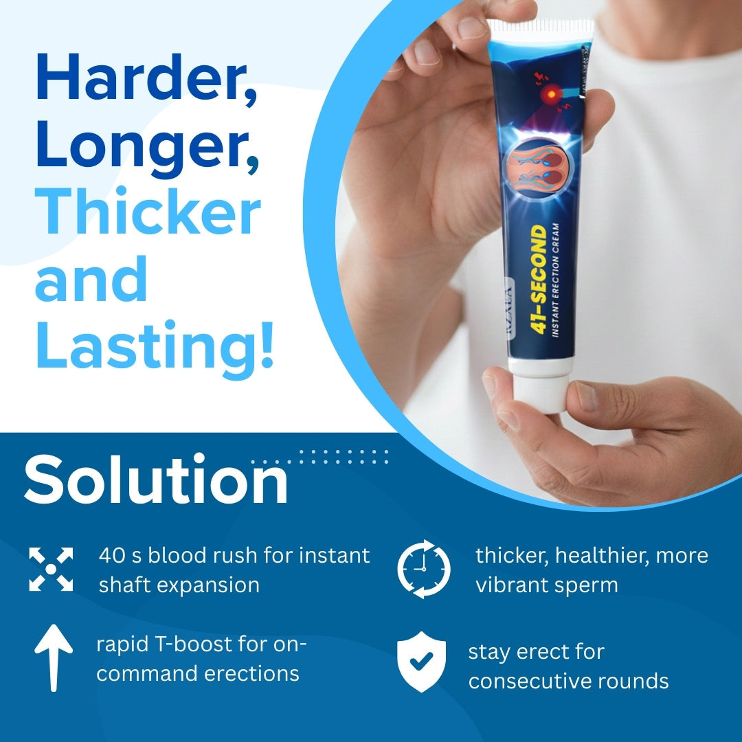 🥇Instant Lift. Hours of Confidence: RZXEA™ 41-Second Instant Erection Cream