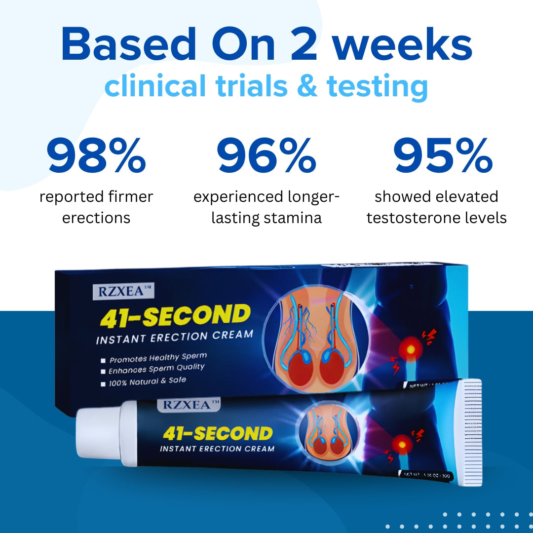 🥇Instant Lift. Hours of Confidence: RZXEA™ 41-Second Instant Erection Cream