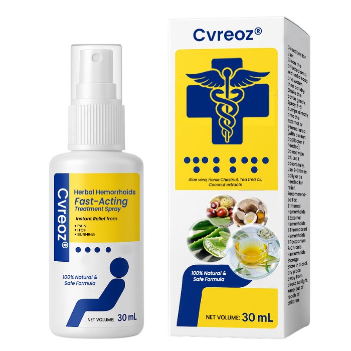 Cvreoz® Herbal Hemorrhoids Fast-Acting Treatment Spray