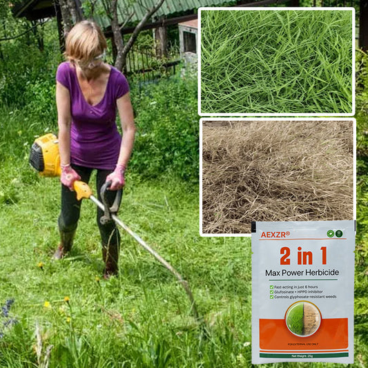 AEXZR® 2 in 1 Max Power Herbicide✅𝐐𝐮𝐢𝐜𝐤, 𝐞𝐟𝐟𝐞𝐜𝐭𝐢𝐯𝐞 𝐚𝐧𝐝 𝐧𝐨𝐧-𝐭𝐨𝐱𝐢𝐜✅