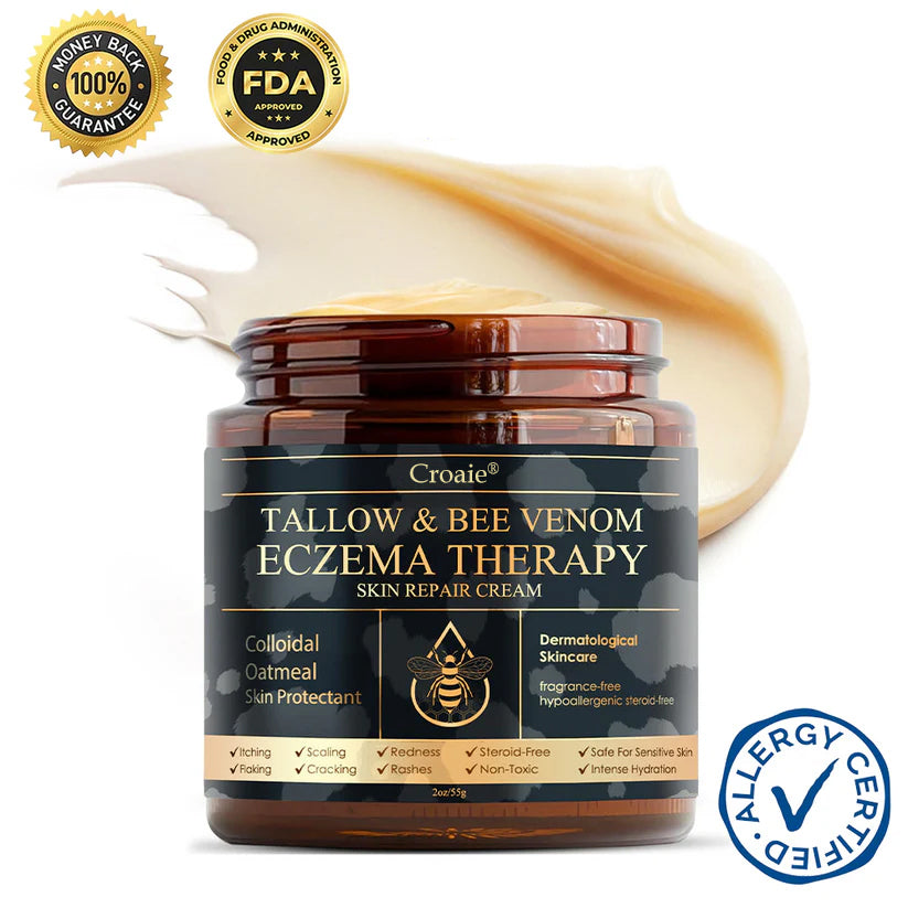 Croaie® Tallow & Bee venom Eczema Theraphy ✨ 𝐄𝐟𝐟𝐞𝐜𝐭𝐢𝐯𝐞 𝐑𝐞𝐥𝐢𝐞𝐟 𝐟𝐫𝐨𝐦 𝐄𝐜𝐳𝐞𝐦𝐚 𝐢𝐧 𝐉𝐮𝐬𝐭 𝟕 𝐃𝐚𝐲𝐬! ✨