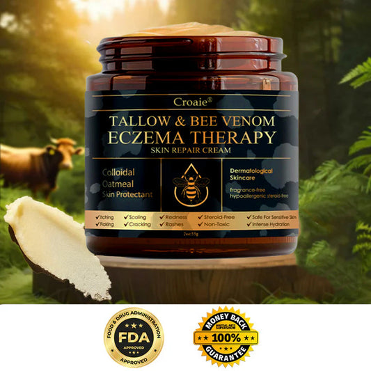 Croaie® Tallow & Bee venom Eczema Theraphy ✨ 𝐄𝐟𝐟𝐞𝐜𝐭𝐢𝐯𝐞 𝐑𝐞𝐥𝐢𝐞𝐟 𝐟𝐫𝐨𝐦 𝐄𝐜𝐳𝐞𝐦𝐚 𝐢𝐧 𝐉𝐮𝐬𝐭 𝟕 𝐃𝐚𝐲𝐬! ✨